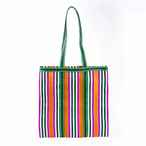 Ajaccio Fuchsia Green Tote