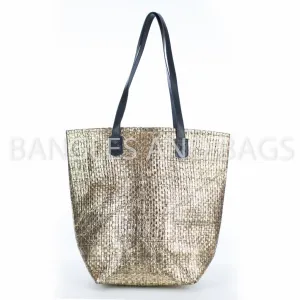 Alex Metallic Tote - Metallic  Gold