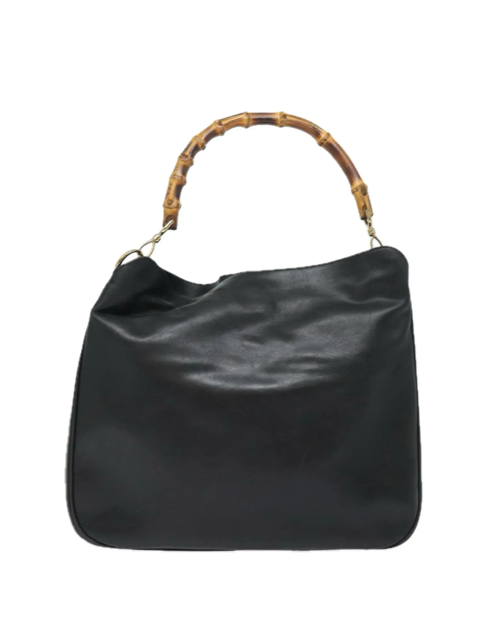 Bamboo Leather Handbag with Dual Carry Options