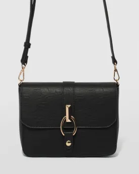 Black Elissa Crossbody Bag