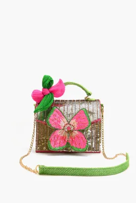 Glam Doll Floral Top Handle Bag