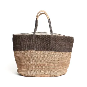 Hand Woven Jute Tote Bag Grey