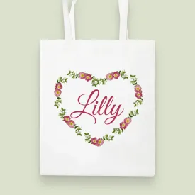 Heart Wreath Collection Tote Bag