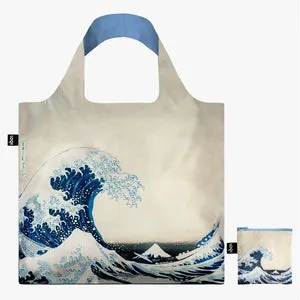 Loqi Tote Bag with Zip Pouch - Katsushika Hokusai - The Great Wave