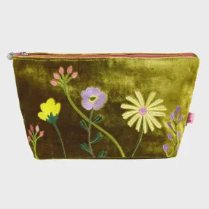 Lua Wildflowers Cosmetic Purse Gold