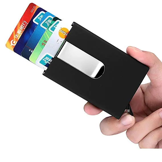 Metal Credit Card Holder with Money Clip