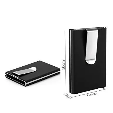 Metal Credit Card Holder with Money Clip