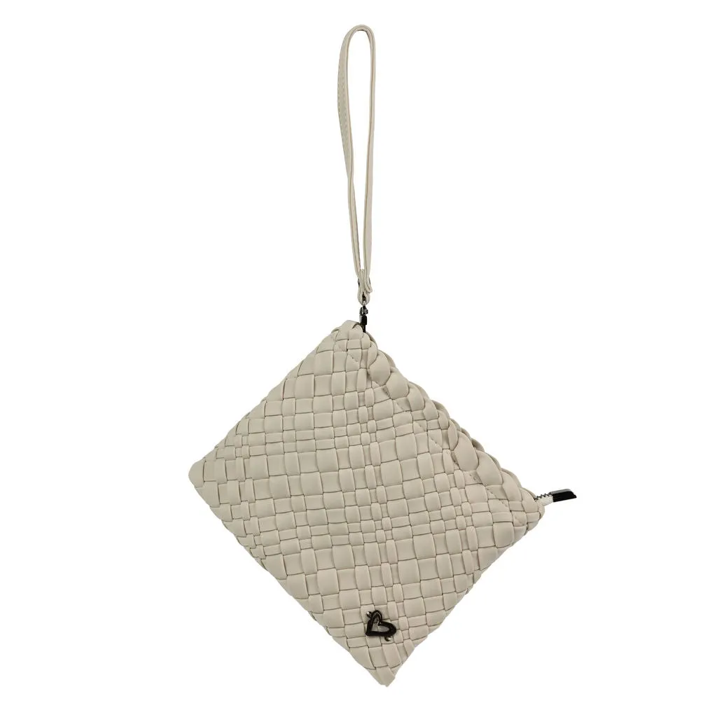 NEW: Brandon Small Woven Tote - Bone