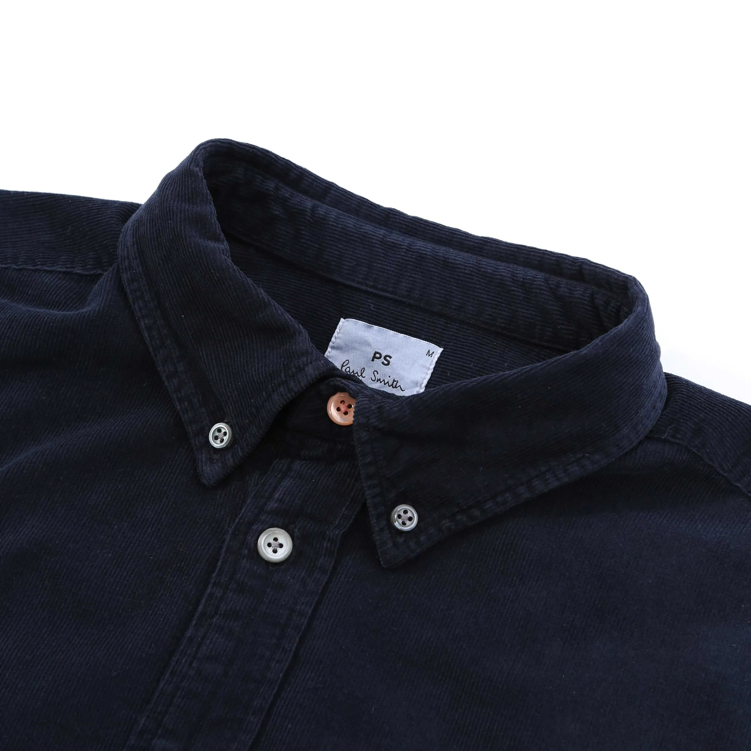 Paul Smith Corduroy Tailored Fit Shirt in Dark Navy