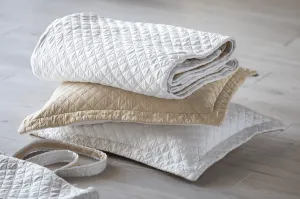 Silk & Sensibility Ivory and Ecru Quilted Coverlet Set