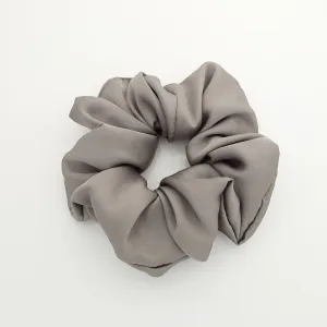 soft glossy satin scrunchies basic women hair tie scrunchie