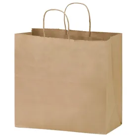 Wholesale NATURAL KRAFT PAPER TAKE-OUT TWISTED PAPER HANDLE SHOPPER - 1N13712